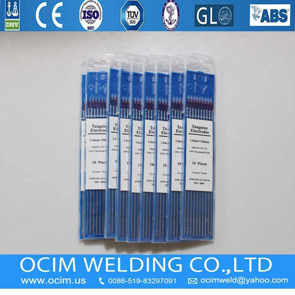 10 шт. вольфрамовый электрод WT20 1 6*150 мм красный для сварки Tig|electrode placement for tens