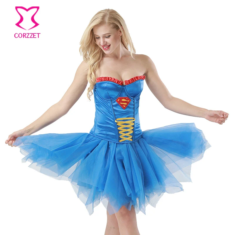 Корсет корсет и бюстье Corzzet женский хлопковый костюм супергероя из бурлеска