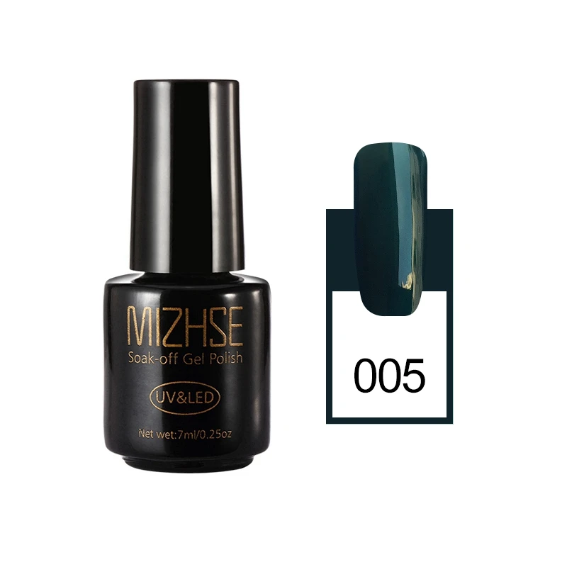 MIZHSE титановый цветной гель 7 мл гель для ногтей Гибридный гвоздь Vernis полуперманентный светодиодный верхний слой формы для ногтей Esmalte Para Unha акриловый гель - Цвет: 005