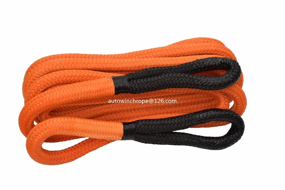 

Orange 1inch*30ft Kinetic Recovery Rope,Bubba Rope,Double braied Nylon Energy Rope,Towing Rope