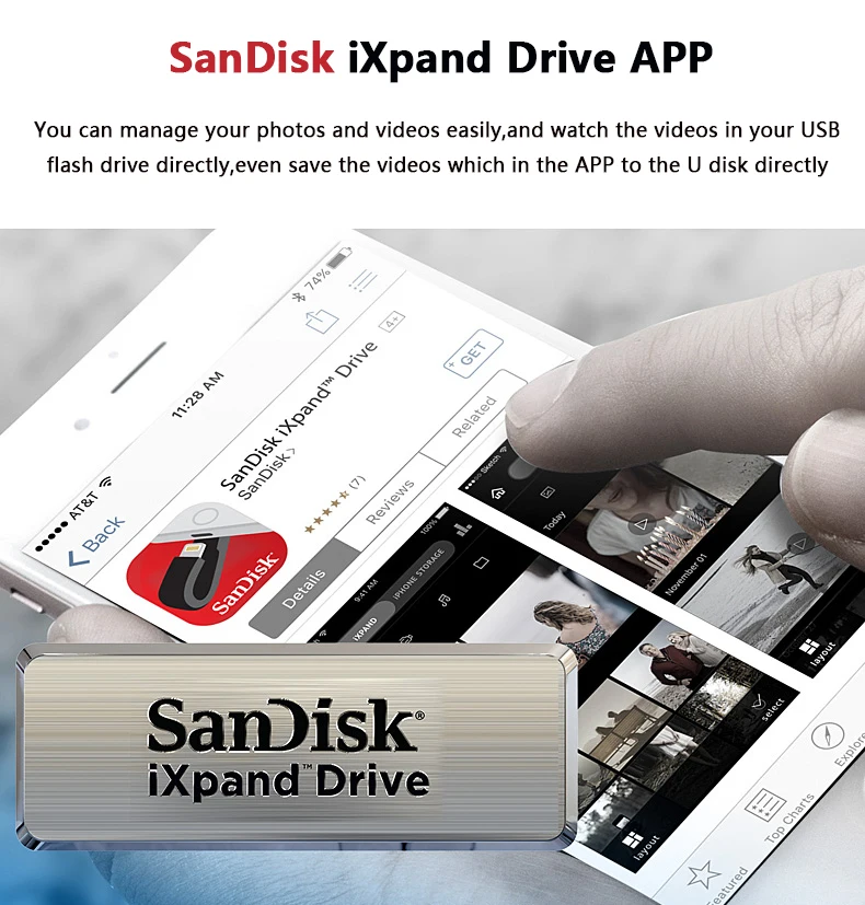 Карта памяти Micro SD флеш-накопитель USB 3,0 флэш-накопитель 64 Гб флэш-накопитель 128 ГБ флеш-накопитель для iPhone X/8/7/7 Plus/6/6 Plus/6 S Plus/ipad