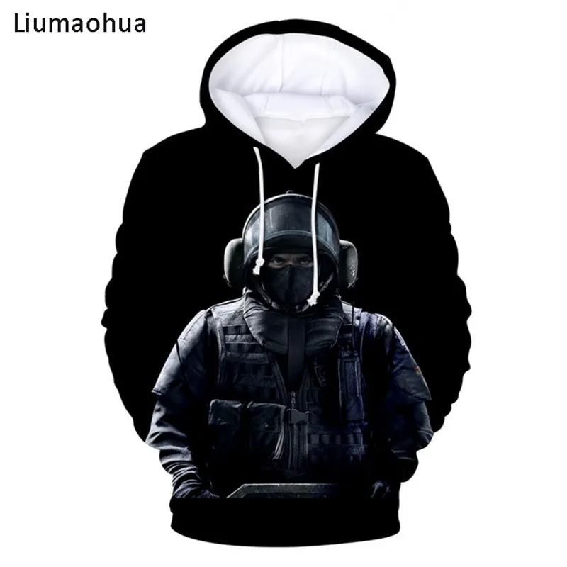Liumaohua Rainbow Six Siege 3D толстовки для мужчин/wo мужские Горячая игра принт Радуга шесть