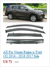 AX передняя решетка сетки гриль головной свет chrome крышки TRIM insert Автомобиль Стайлинг для Nissan X-Trail, PDF Rogue t32