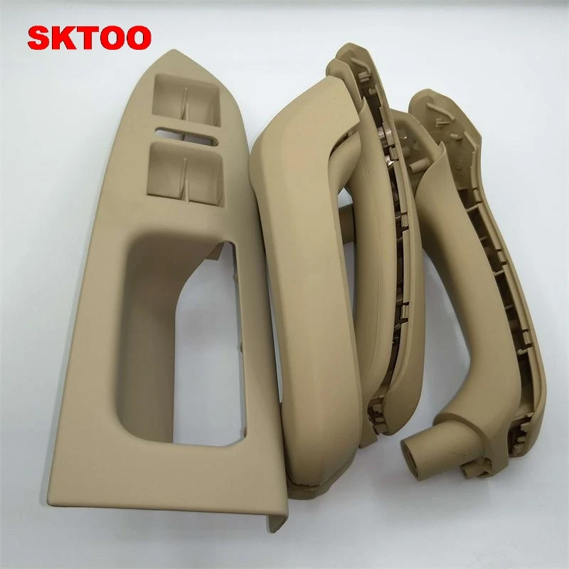 SKTOO 7 шт. в комплекте черная бежевая внутренняя ручка двери отделка для Touran Caddy 2003