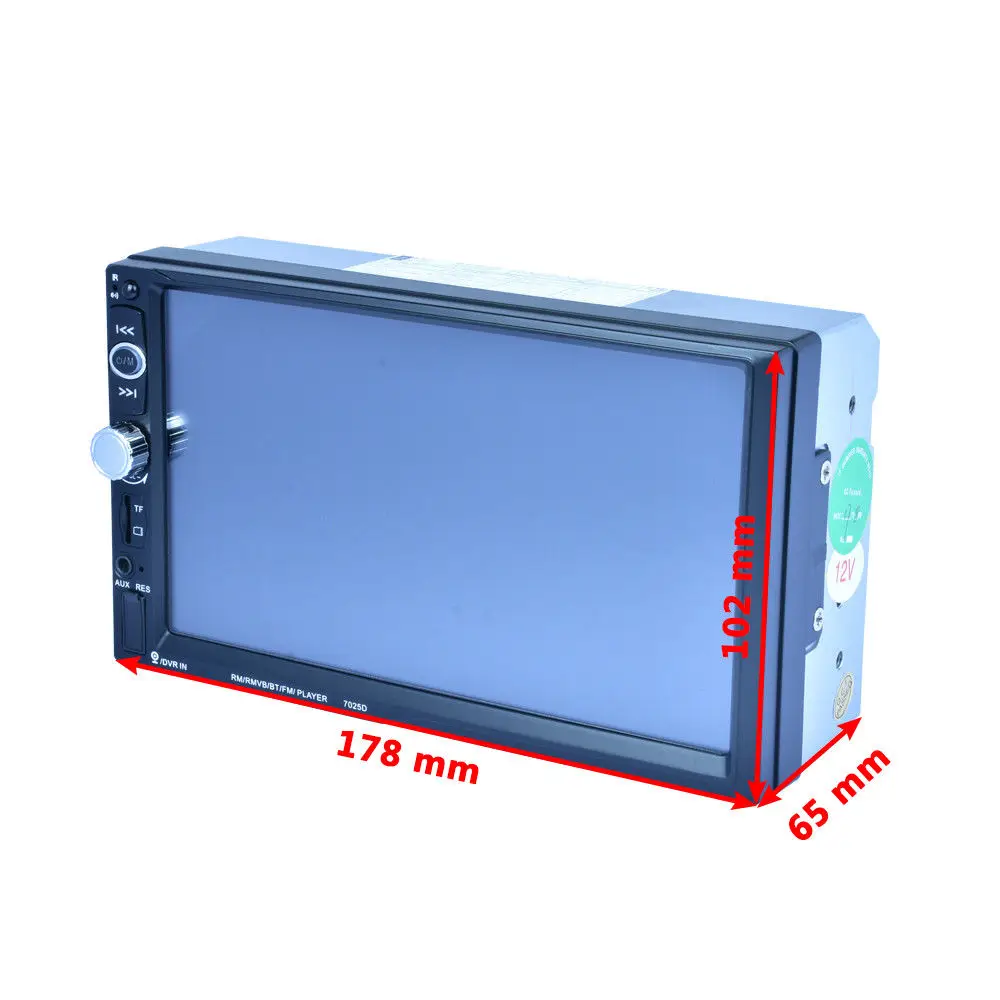 7 дюймов 2Din HD автомобильное радио MP5 плеер цифровой сенсорный экран Bluetooth Handsfree