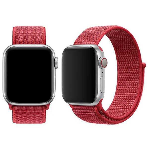 Спортивные тканая нейлоновая петля для apple watch 38 мм 42 40 44 Пояс &quotкошачьего
