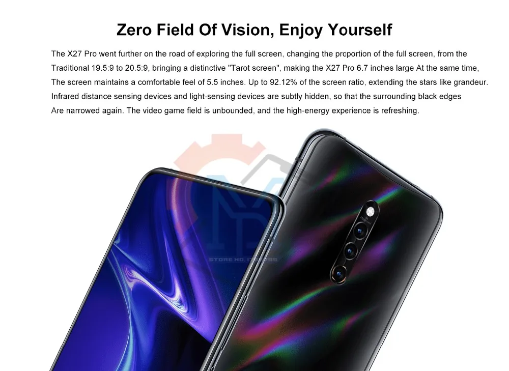 Vivo X27 Pro экран отпечатков пальцев мобильный телефон 6,7 дюймов 8 ГБ ОЗУ 256 Гб ПЗУ Восьмиядерный Snapdragon 710 Android 9,0 МП смартфон