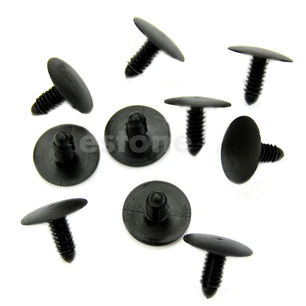 

10x Car Plastic Rivet Fastener Clips Trim Panels Fit 6.5mm Hole