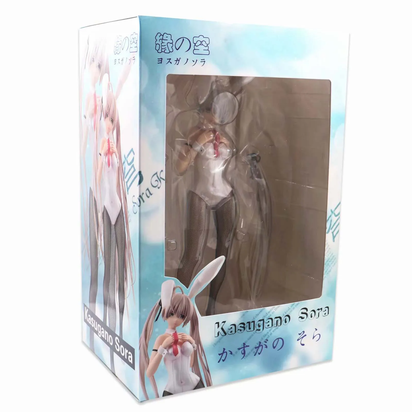 with box Зайчик девушка Yosuga no Sora Сексуальная Kasugano Sora игрушки Фигурки аниме модель куклы окрашенные 41 см подарок - Цвет: with box