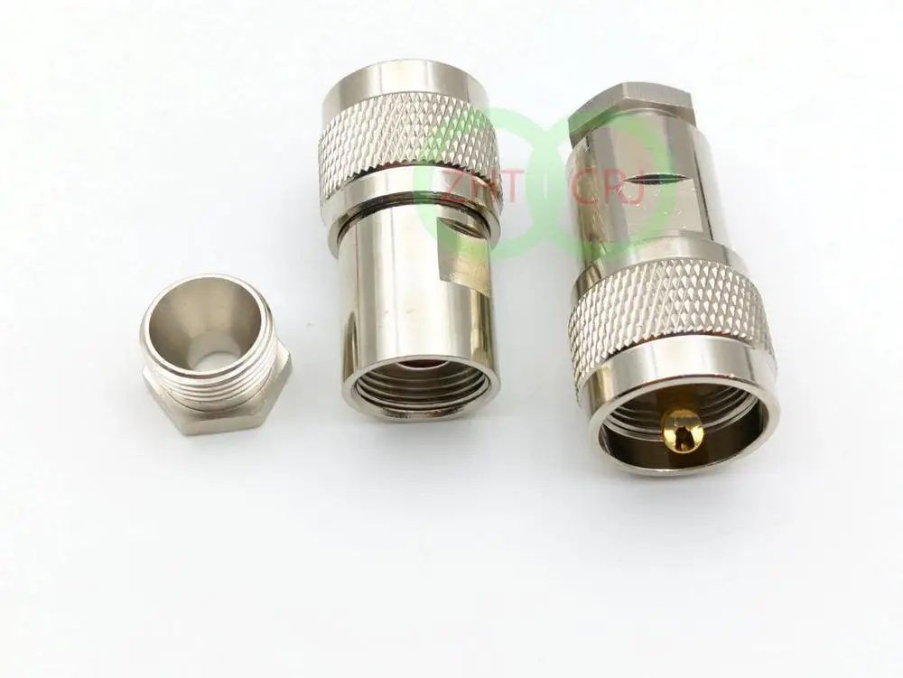 Штекерный зажим UHF PL259 для кабеля RG58 RG142 LMR195 RG400|Соединители| |