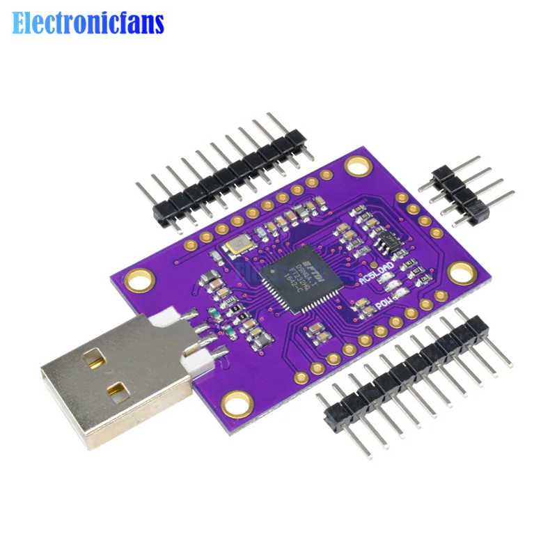 

CJMCU FT232H одноканальный высокоскоростной USB 2,0 для JTAG UART FIFO SPI IIC I2C серийный интерфейсный модуль с контактами