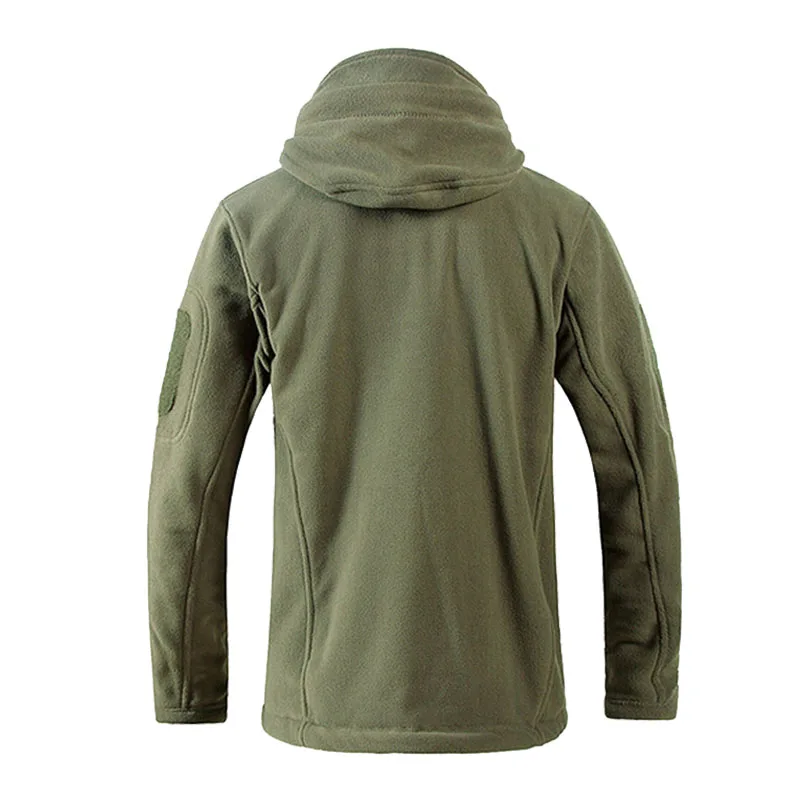 Новое поступление зимние военные флис термостойкая дышащая куртка с капюшоном