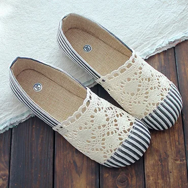 Careaymade-New flat bottom and shallow lace mesh fisherman's shoes in summer,Leisure comfortable Breathable Women's Shoes