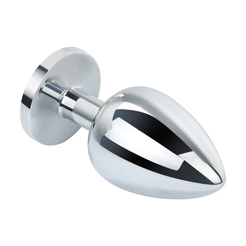 Интимная металлическая Анальная пробка со стразами ювелирное изделие гладкая