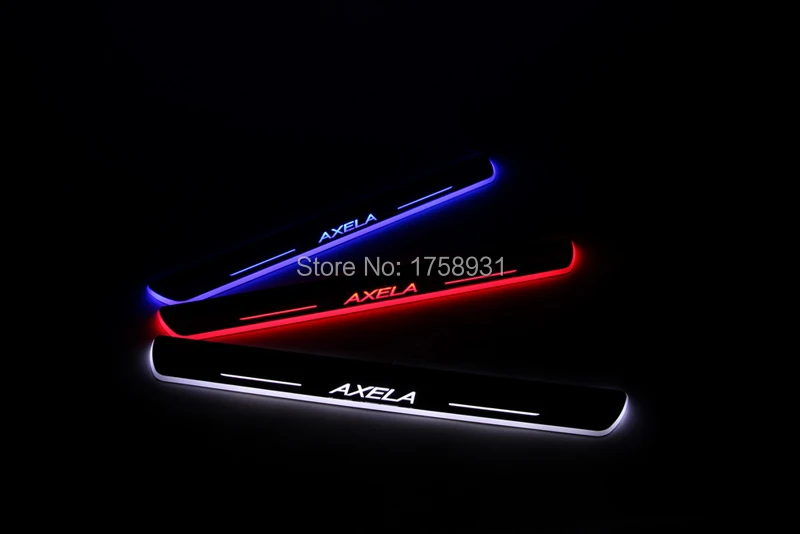 Car pedal pad Flash Door Sills moving scuff led light Panel for the Mazda CX-5 2013-2014 |