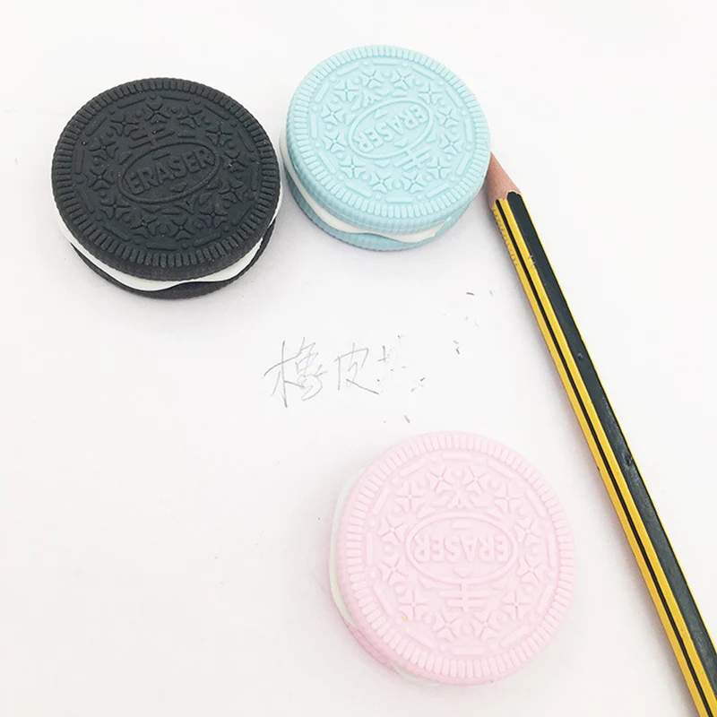 1 шт. кавайные Резиновые Милые резинки стирательные в форме макарон креативные