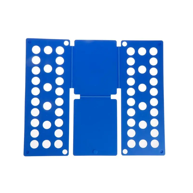 Синий 48x40cm Magic Save Time Clothes Folding Board Multi-functional T-Shirt Quick Folders Organizer Laundry Plastic Home Storage Tool - Цвет: Синий