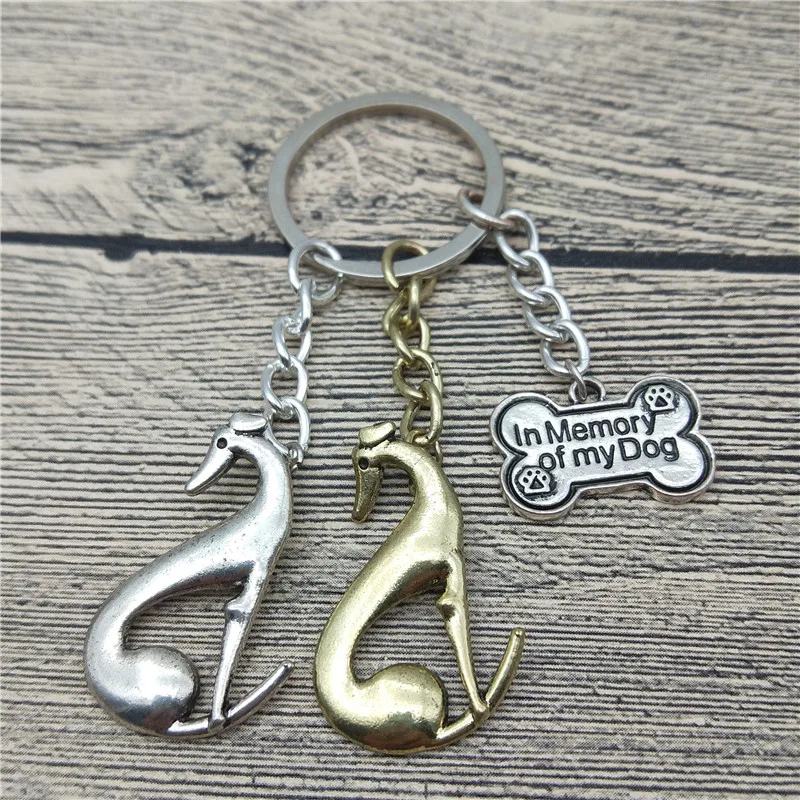 

Брелок для ключей Greyhound, Модный женский и мужской брелок для собак