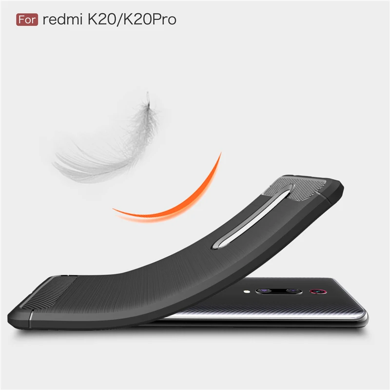 Чехол для Xiaomi Redmi K20 чехол Pro противоударный силиконовый бампер из углеродного