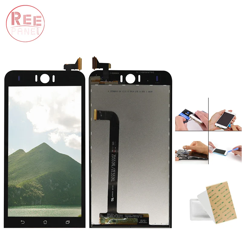 Новый оригинальный для Asus Zenfone Selfie ZD551KL z00ud Z00UDB Сенсорный экран планшета Ассамблеи