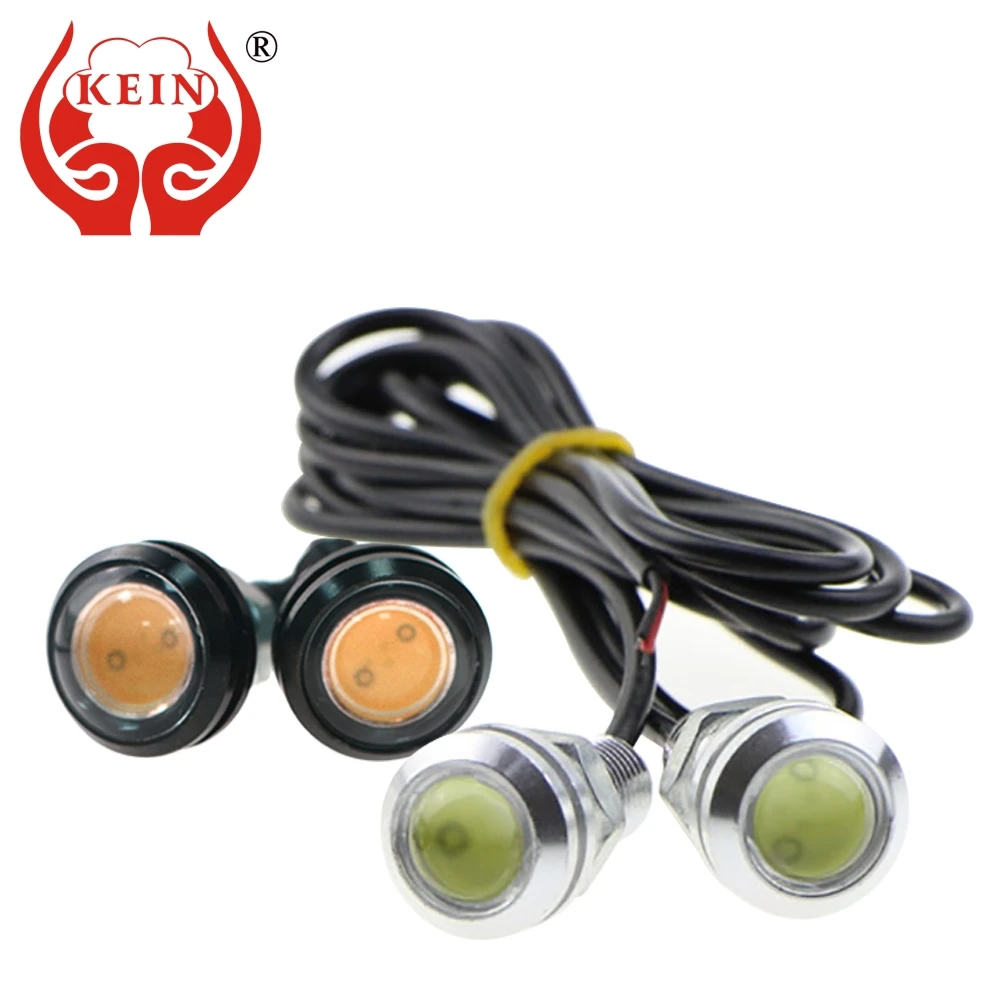 KEIN 2PCS 18mm Eagle Eye DRL car led daytime running modified chassis license plate styling Auto Vehicle light 12V for Honda | Автомобили