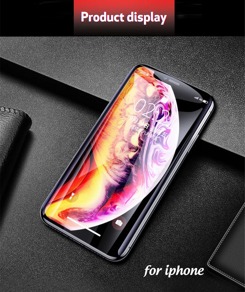 15D защита экрана мягкая пленка для iPhone XR X XS Max полное покрытие Защитная для iPhone 7 8 6 6S Plus Гидрогелевая пленка не стекло