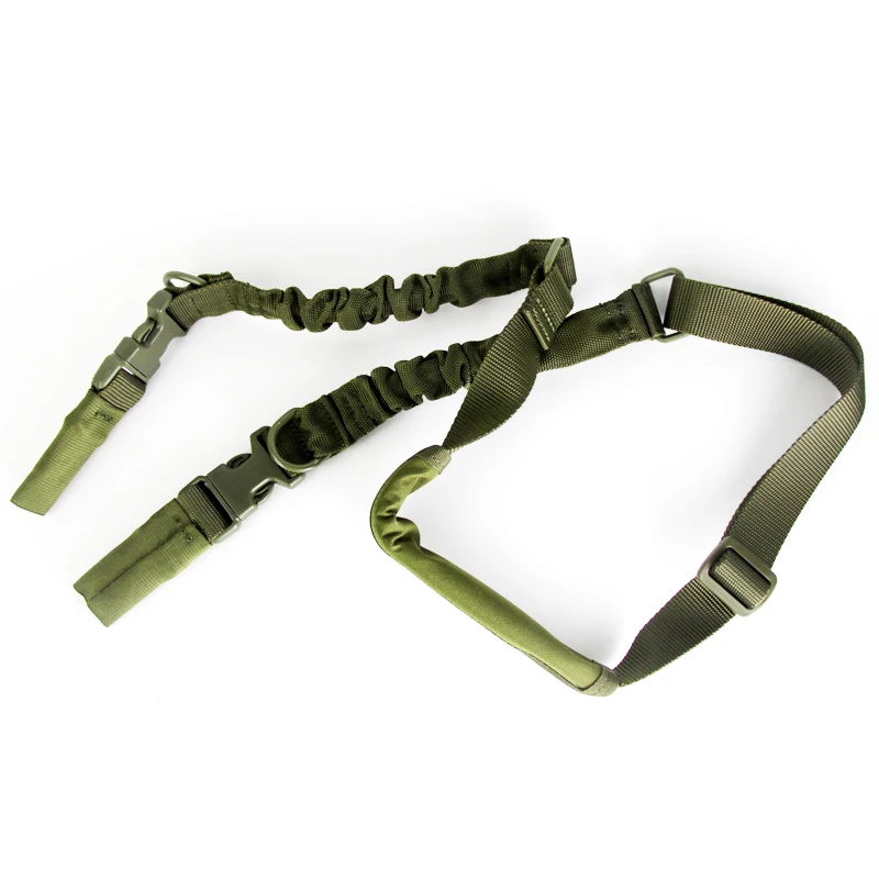Hunting 2 Points Rifle Sling with Length Adjuster Tactical Military Gun Strap System Paintball Pistol | Спорт и развлечения