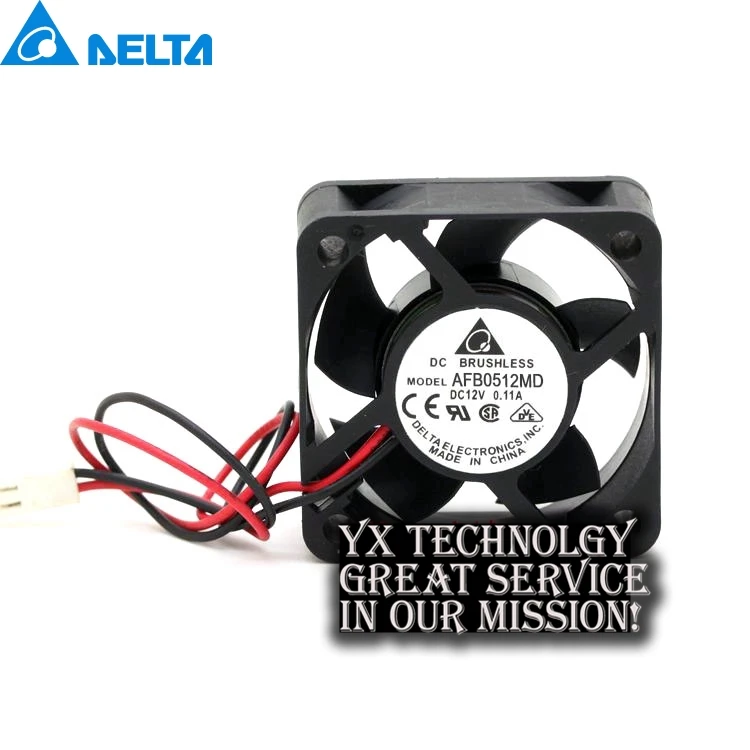 Delta Новый и оригинальный AFB0512MD 5020 50*50*20 мм 50 12 В 0.11A двойной шарикоподшипник