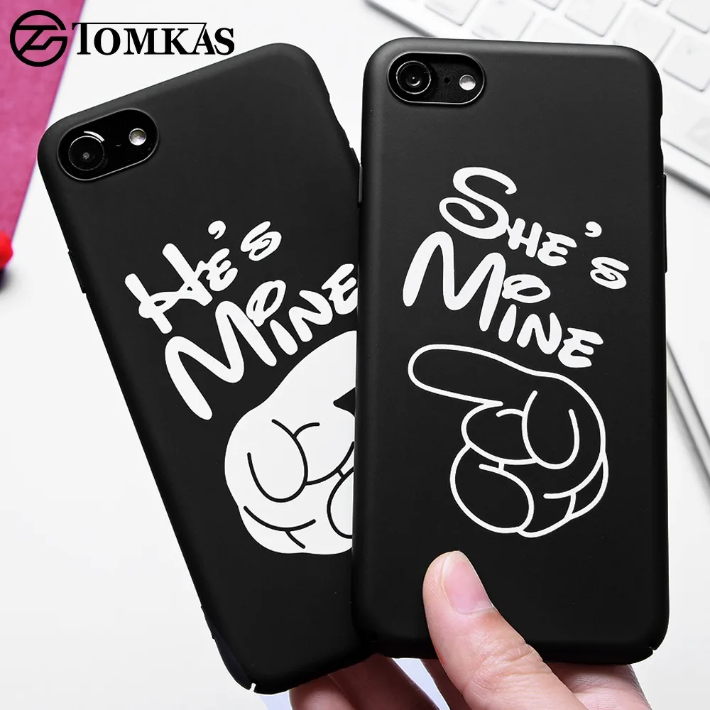 Чехол TOMKAS Finger Lovers для iPhone 7 8 Plus милый модный чехол с рисунком из мультфильма