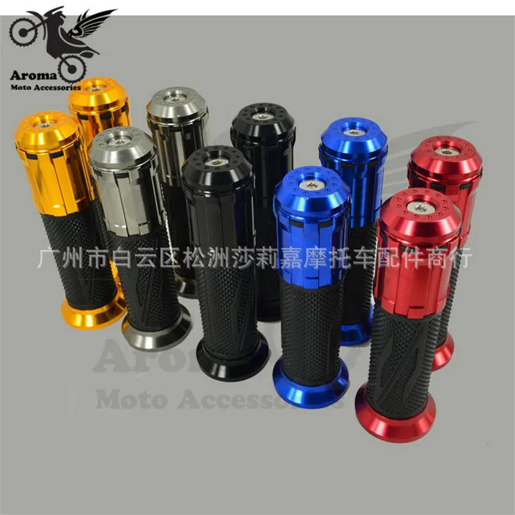 

Ручки для мотоциклов с ЧПУ, для мотоциклов yamaha, honda, suzuki, универсальные ручки для мотокросса, цветные наклейки, резиновые