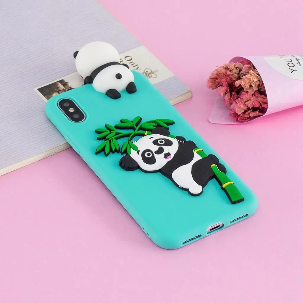 Прекрасный мультфильм 3D панда силиконовый чехол для samsung Galaxy S7 S8 S9 A3 A5 J3 J5 J7 ЕС A8 A6 плюс J4 J6 J7 чехол для телефона