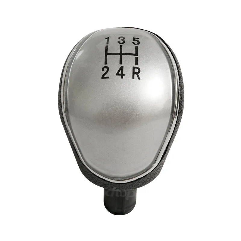 5 Speed Silver Рукоятка переключения для Ford Focus 2 MK2 2005-2011/C-Max 2007-2010/Fiesta Kuga 2008-2012 5 6 скоростей MT Автомобильная рукоятка для рычага переключения передач - Название цвета: 5 Speed Silver