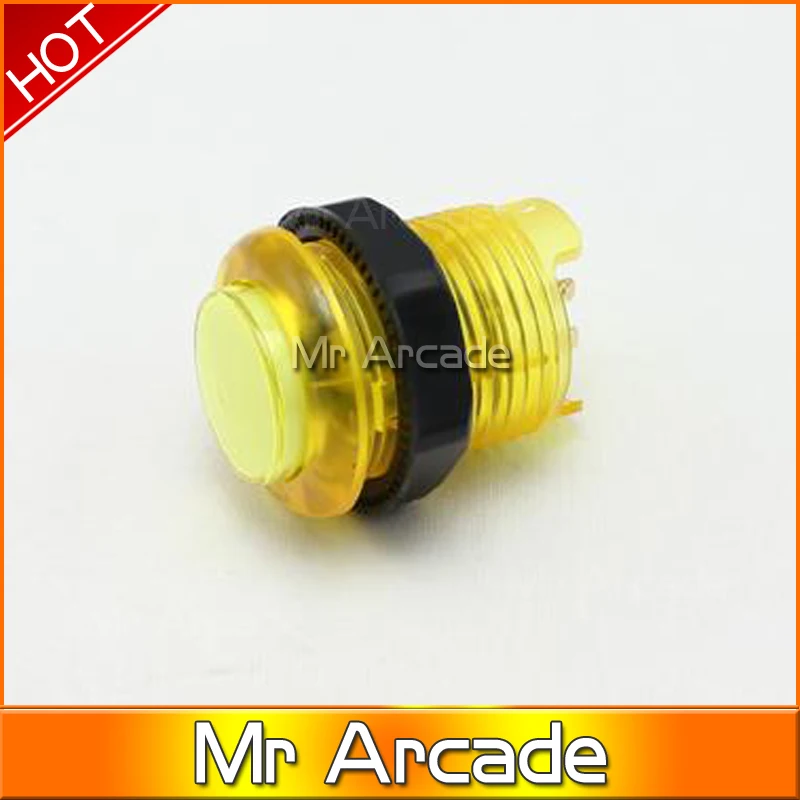 Бесплатная доставка 28 мм Диаметр отверстия с подсветкой 5 в LED аркадная кнопка