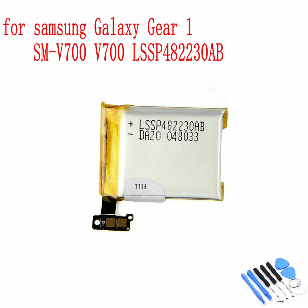 100% NEW Original LSSP482230AB Battery for Samsung Galaxy Gear 1st Smartwatch SM-V700 V700 Smart watch battery | Мобильные телефоны