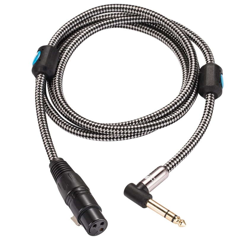 Hi Fi TRS аудиокабель стерео 6 35 мм к XLR мама для Amp микшера микрофонный кабель обычный