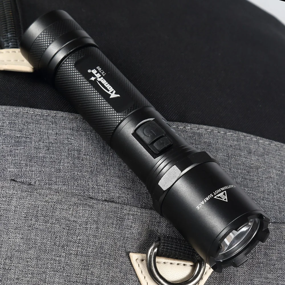 Светодиодный фонарик AloneFire TK700 Cree L2 перезаряжаемый от usb для поиска и полиции