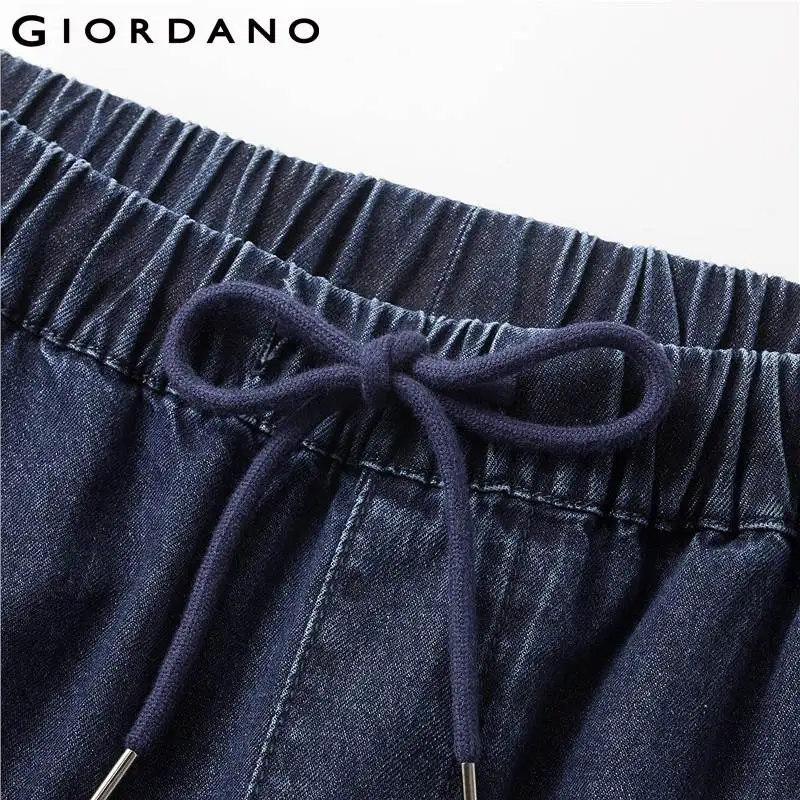 Giordano мужские тонкие Хлопчатобумажные брюки с эластичной талией имеется два