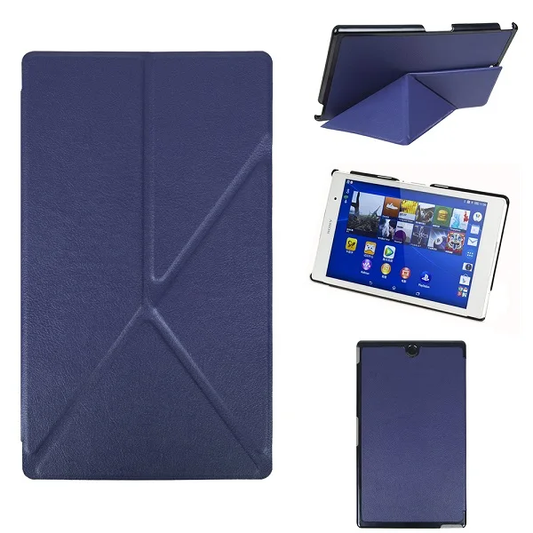 Тонкий смарт-чехол оригами для Sony Xperia Z3 Compact чехол планшета + Бесплатный стилус |