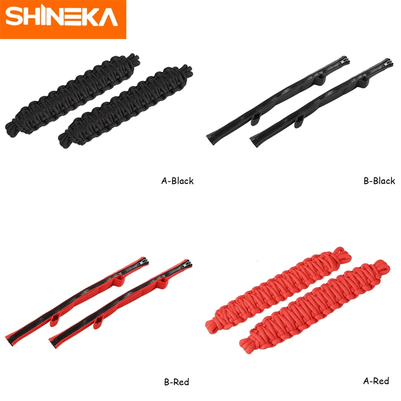 SHINEKA Car Adjustable Door Restriction Limitation Protection Rope Strap for Jeep Wrangler JK JL 2011-2018 Limiting Hinge | Автомобили и