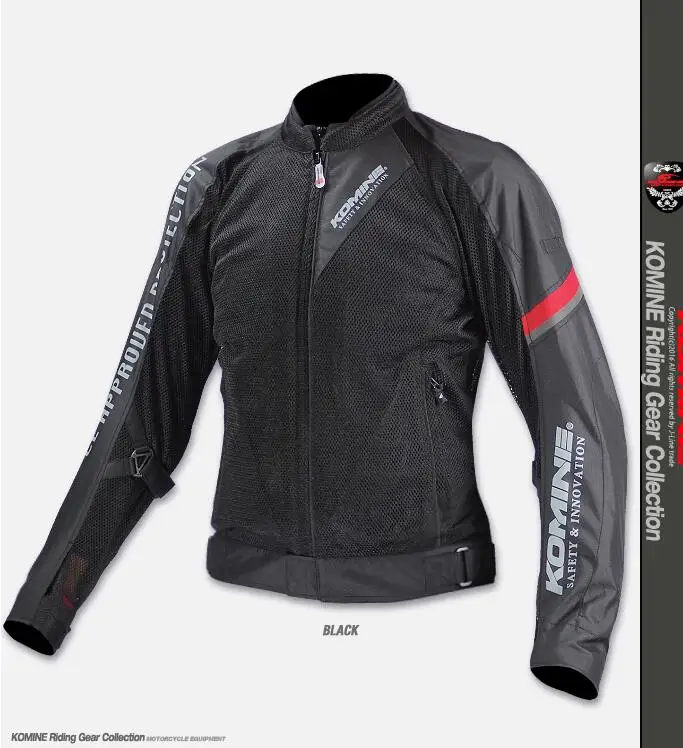 

For KOMINE jacket JK-098 Mesh motorcycle racing jackets spring and summer windproof breathable riding jackets with protector 036
