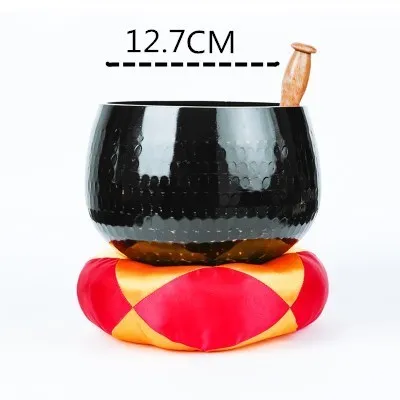 5 inch Тайвань чистый черный медный Будда звук чаша храма медные украшения Йога Медитация медные тарелки Звуковая Терапия медные тарелки - Цвет: 5 inch