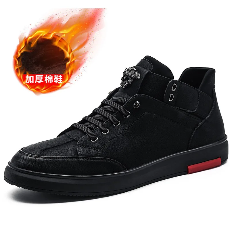 2019 spring tide shoes England increased sports wild men's leather casual | Обувь