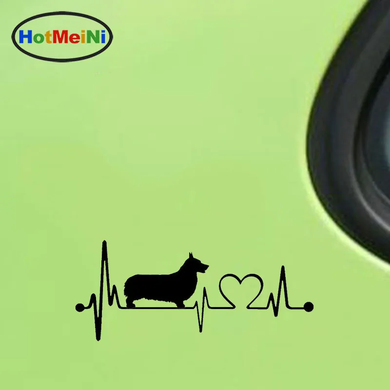 Стайлинг автомобиля Pembroke Welsh Corgi Heart Beat автомобильные наклейки с собаками