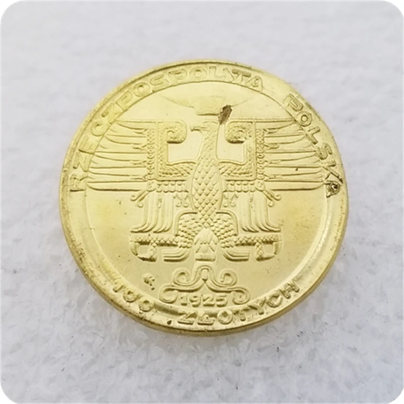Копия монеты 1925 Польша 100 злотих (Mikolaj Kopernik Пробная забастовка) бесплатная