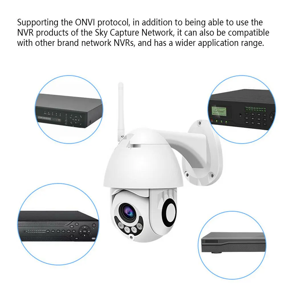 Wifi наружная PTZ IP камера 1080p скоростная купольная CCTV ip-камера безопасности wifi Внешняя 2MP IR домашнее наблюдение США ЕС AU Великобритания вилка
