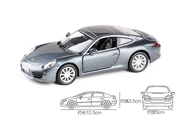 Высокая имитация 1:36 RMZ City Porsch 911 spyder литые под давлением модели автомобилей игрушки оттягивающая игрушка спортивный автомобиль для детей игрушка подарок