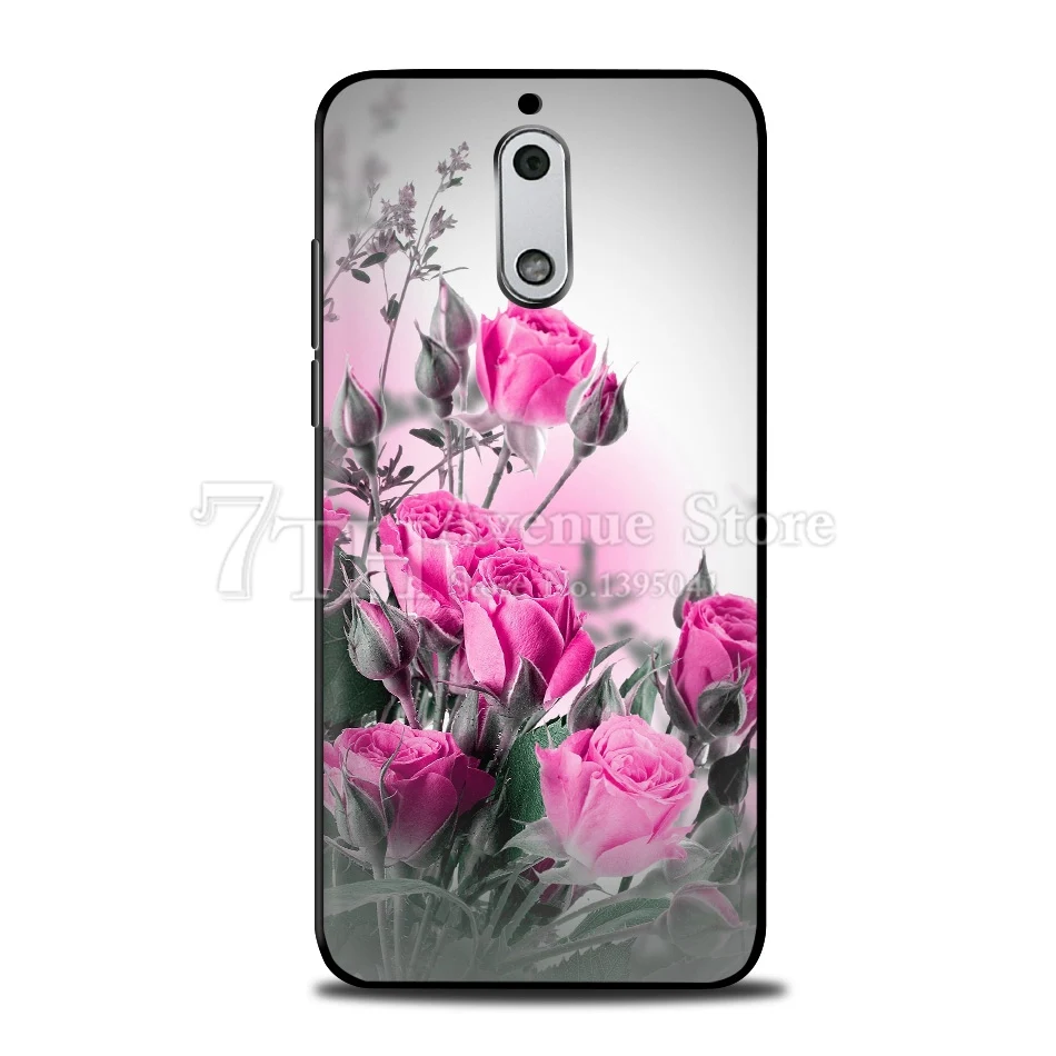 Мягкий чехол из ТПУ для Nokia 6 Nokia6 TA-1000 TA-1003 5 дюймов Модный с рисунком мягкий