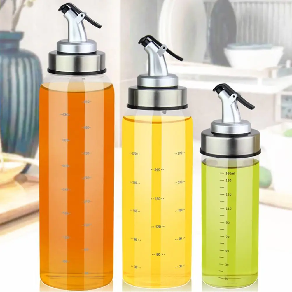 Large Size Oil Pot Glass Lecythus Soy Sauce Vinegar Sealed Leak-proof Household Heat Resisting Kitchen Supplies Seasoning Bo | Дом и сад