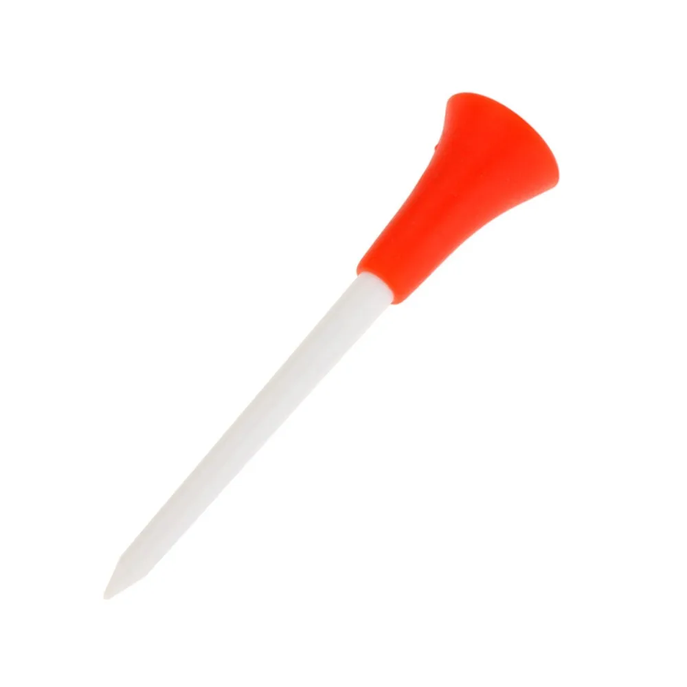 

50 Pcs/lot Multi Plastic 83mm Golf Tees Durable Rubber Cushion Top Tee Golves Accessories Wholesale Random Color