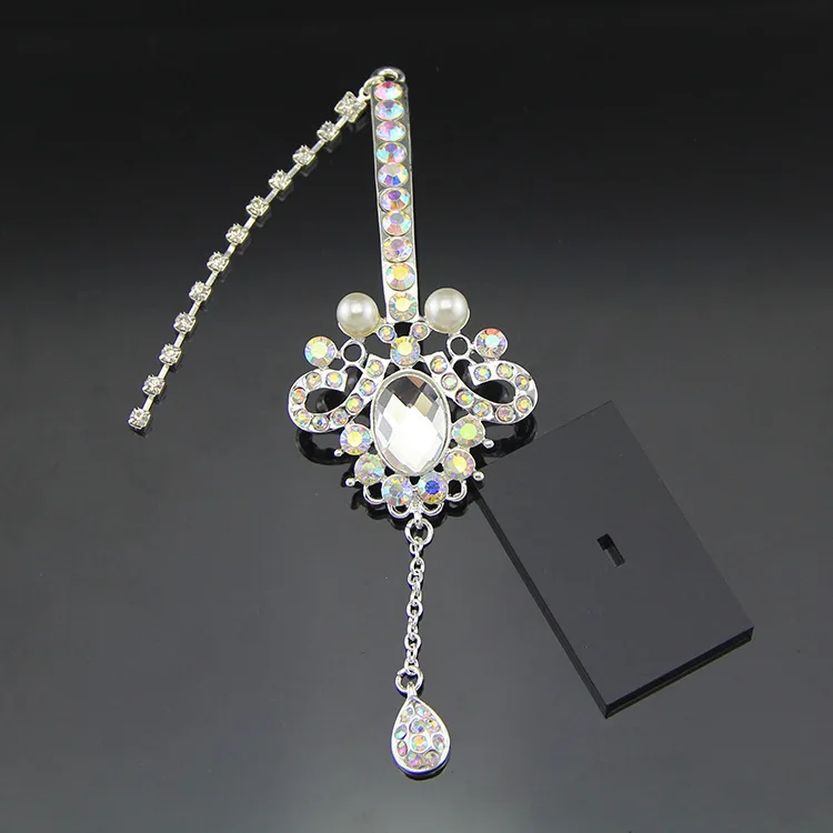 HIMSTORY индийский стиль КАПЛЕВИДНАЯ кристальная оправа свадебные аксессуары для